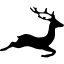 icon of a deer jumping ahead